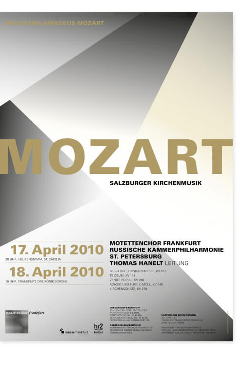 Plakat Motettenchor Mozart