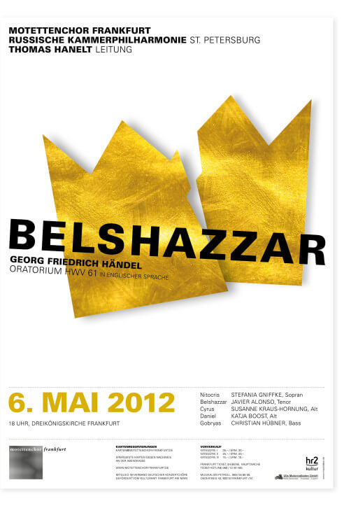 Plakat Motettenchor Belshazzar