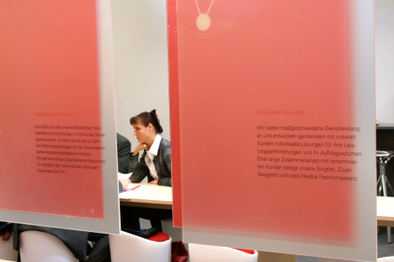 gdw Corporate Design Messestand detail