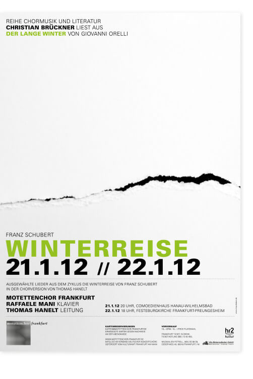 Plakat Motettenchor Winterreise