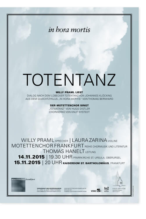 Plakat Motettenchor Totentanz