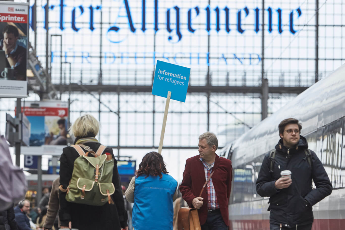 Gleis 24 Aufnahmemanagement für Geflüchtete HBF Frankfurt Gleisinfo